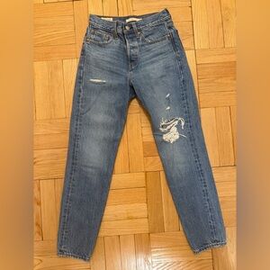 Levi’s Wedgie Straight Ankle Women’s Jeans Size 24 Medium Wash